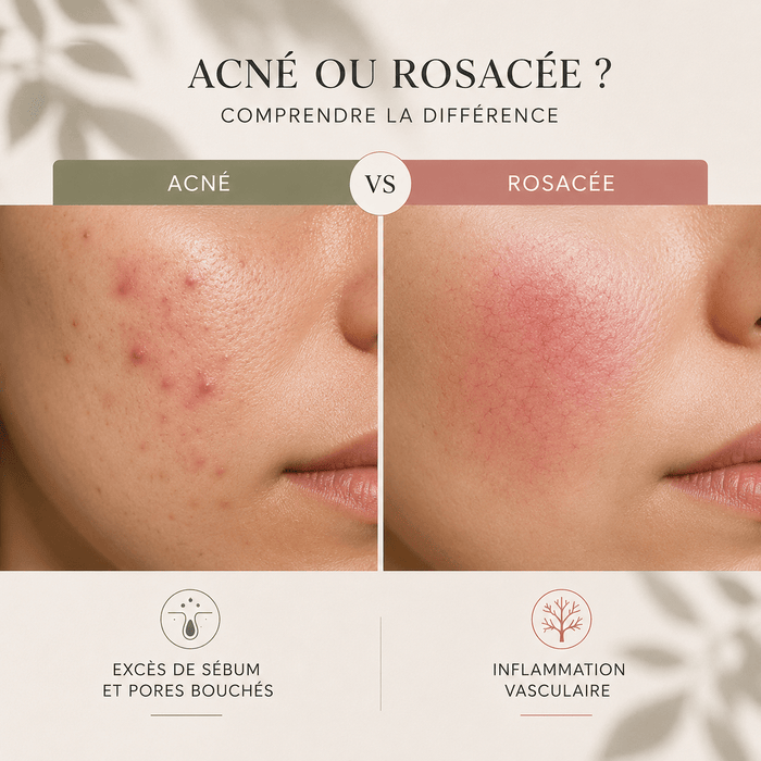 Différencier l'acné de la rosacée